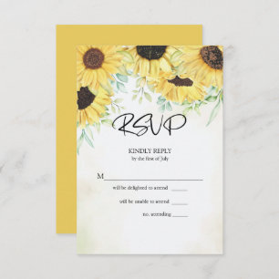 RSVP Watercolor Amarelo Girassóis