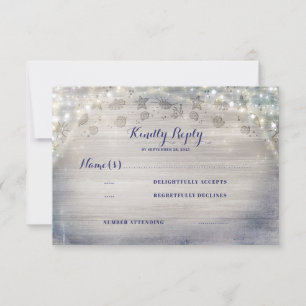 RSVP Wedding horizontal rústico náutico