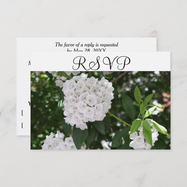RSVP White Wedding Mountain Laurel (Frente/Verso)