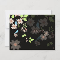 RSVPs de Pássaros de Amor exigem Convites 5x7