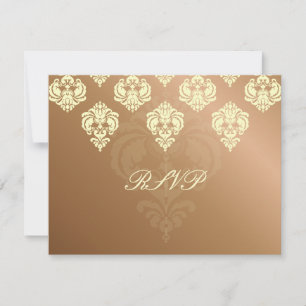 RSVPs PixDezin Rossellini Damask para convites 5x7