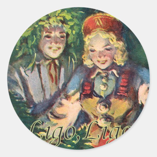 Rua. Adesivo do Dia do John (solstício de verão) (Frente)