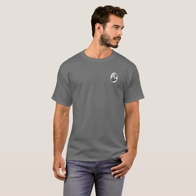 Rua. Augustine Cotação Beard T-Shirt com imagem (Frente Completa)