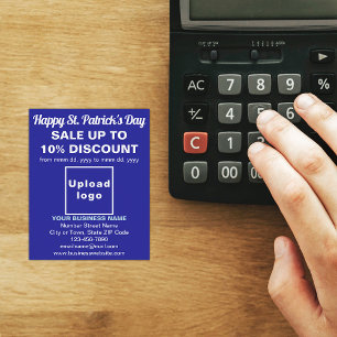 Rua Azul, folheto de vendas do dia de Patrick