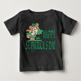 Rua. Camisa de Criança do Urso do Dia de Patrick