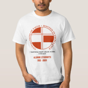 Rua. Camiseta de Alunos da Escola de Bartholomew