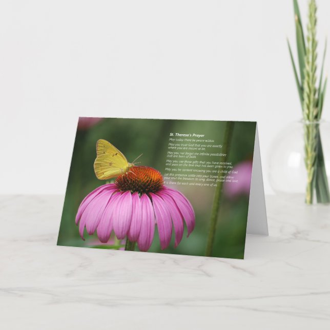 Rua. Cartão de Oração de Theresa (Frente)