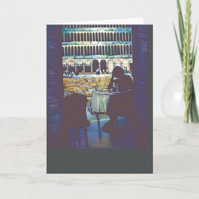 Rua. Cartão Silhuette de Mark (Frente)