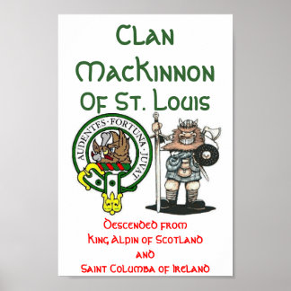 Rua Clan MacKinnon. Louis Poster