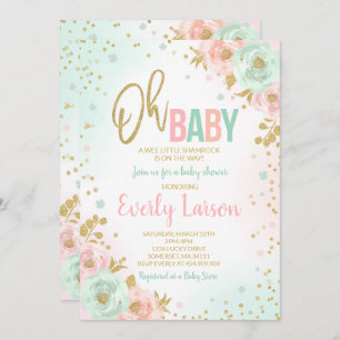 Rua. Convite de Chá de fraldas de Patrick Chá irla