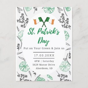 Rua, Convite de festas de Shamrock irlandês no Di