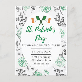 Rua, Convite de festas de Shamrock irlandês no Dia