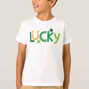 Rua. Crianças do Dia de Patrick T-Shirt "Lucky" Ar