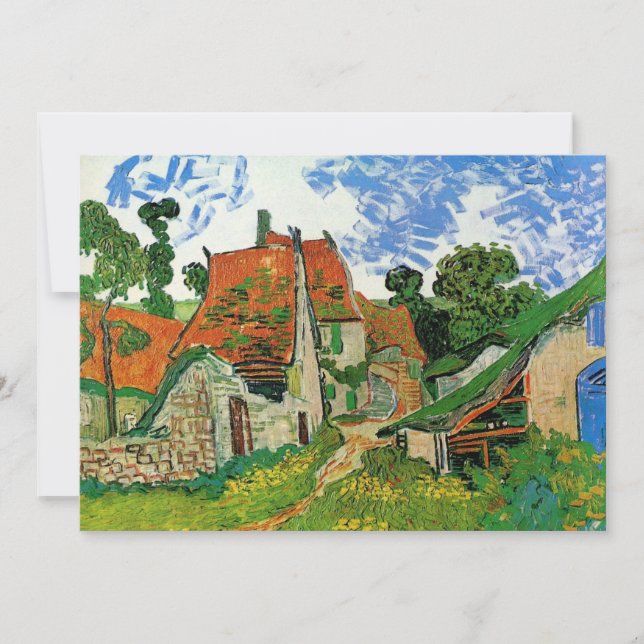 Rua da Aldeia por Vincent van Gogh (Frente)