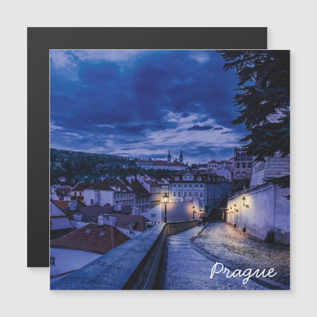 Rua da noite em Praga (Frente/Verso)
