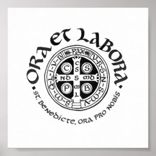Rua de Benedict Calligraphy Poster
