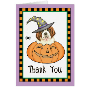 Rua de Halloween. Bernard Cartões de agradecimento