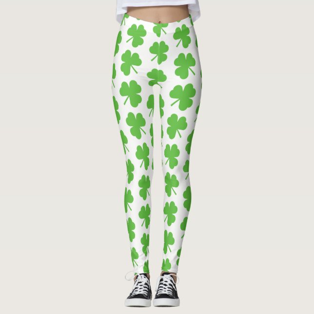 Rua de leggings feminina. Dia de Patrick (Frente)