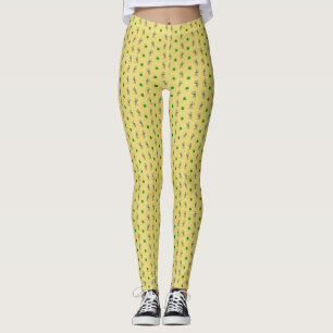 Rua de Leprachaun Shamrock, leggings de Impressão