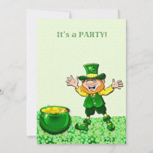 Rua de Leprechaun. Convite de Dia de Patrick