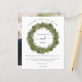 Rua de Natal do Orçamento Casamento Cone Obrigado