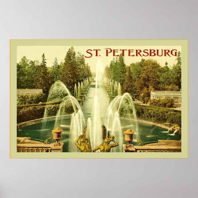 Rua de Petersburgo ~ Poster Viagens vintage (Frente)