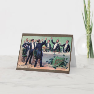 Rua de torrada irlandesa vitoriana. Cartão de Dia