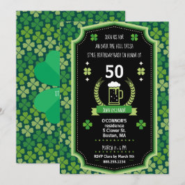 Rua, Dia de Patrick sobre o Convite de festas Hill