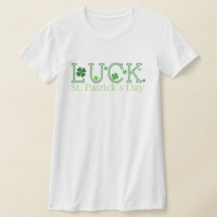 Rua, dia de Patrick, sorte em T-Shirt