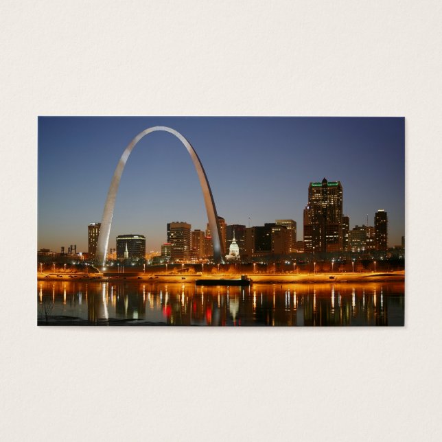 Rua do Gateway Arch, Louis Mississippi à Noite (Frente)