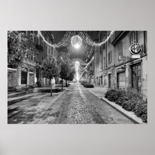 Rua do Natal no poster de Italia
