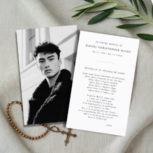 Rua Elegante. Cartão de Oração de Foto Francis