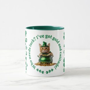 Rua engraçada. A Caneca do Patrick - Gato Leprecha
