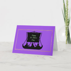 Rua engraçada. Cartão de saudação de torrada do di