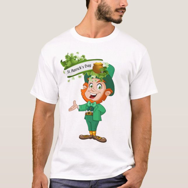 Rua Feliz, T-Shirt do Dia de Patrick (Frente)