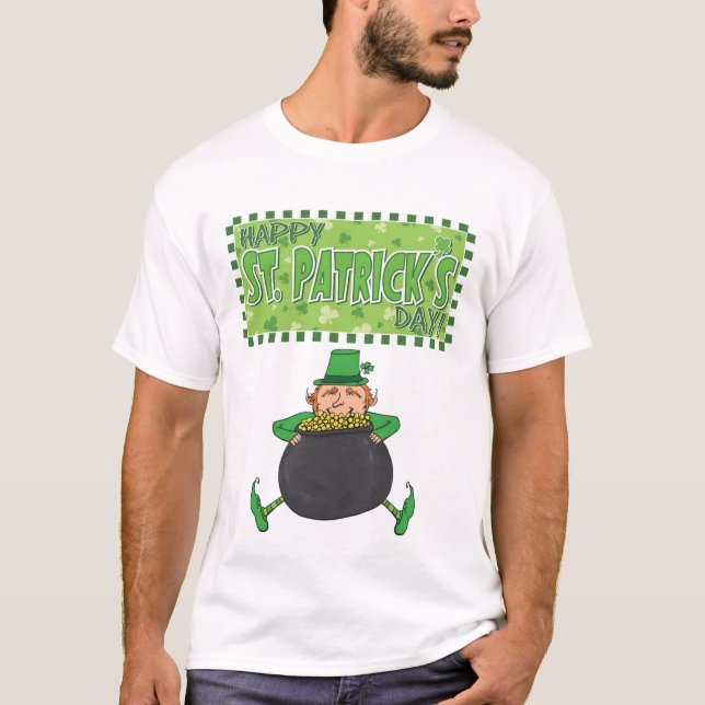 Rua Feliz, T-Shirt do Dia de Patrick (Frente)