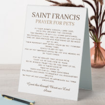 Rua. Francis Prayer para Animais de Companhia