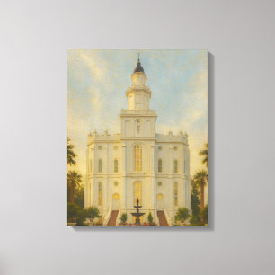 Rua: George Utah Temple Painting™ LDS Art Canvas