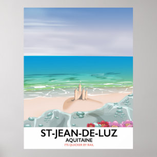 Rua Jean-de-Luz, Poster de viagens de Aquitaine