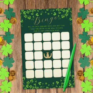 Rua. Jogo de Bingo do Chá de panela do Dia de Patr