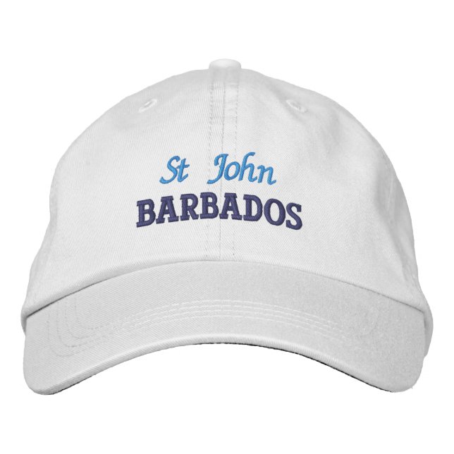 Rua John, Barbados bordou o Boné de beisebol (Frente)