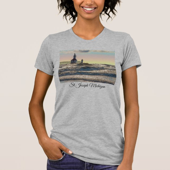 Rua Joseph Lighthouse Painterly T-Shirt (Frente)