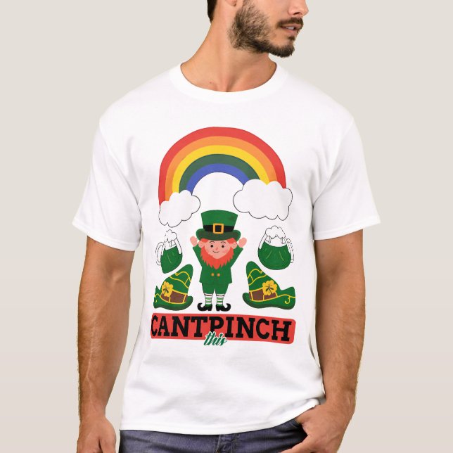 Rua, Leprechaun do Dia de Patrick e T-Shirt D do A (Frente)