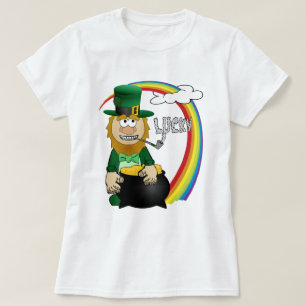 Rua, Leprechaun T-Shirt do Dia de Patrick