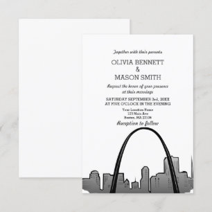Rua Louis Casamento Convite Missouri Santo Louis