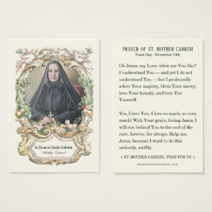 Rua. Mãe Cabrini Oradora Religiosa Católica