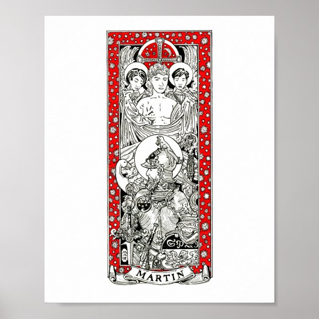 Rua. Martin de 40 x 10" Impressão (Frente)