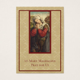 Rua. Mary Magdalene Cartões Sagrados Católicos