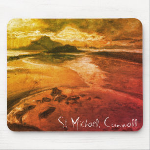 Rua Michael, Cornwall Beach Landscape Art Mousepad