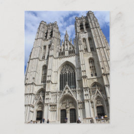 Rua Michaels Church Bruxelas Bélgica Cartão postal
